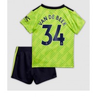 Manchester United Donny van de Beek #34 Fotballklær Tredjedraktsett Barn 2022-23 Kortermet (+ korte bukser)